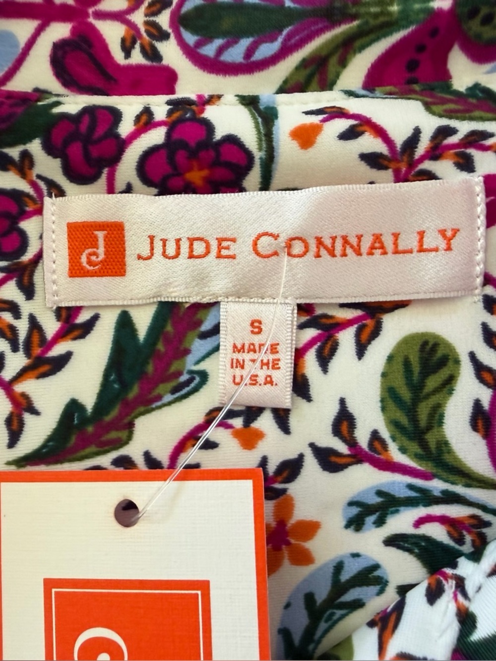 NWT Jude Connally Tierney Dress in Whimsy Hidden Rabbit Print | Size Small - Picture 12 of 16